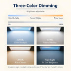 Artificial Skylight Ceiling Light, Dimmable Full Spectrum LED Panel Lamp, 3000-6000K Color Temp Artificial Blue Sky Cloud Light for Home Office Embedded-30×60cm