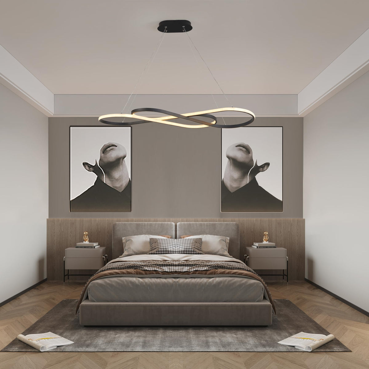 22 inch Energy-Smart LED Close to Ceiling Light with Etched Glass Diffuser