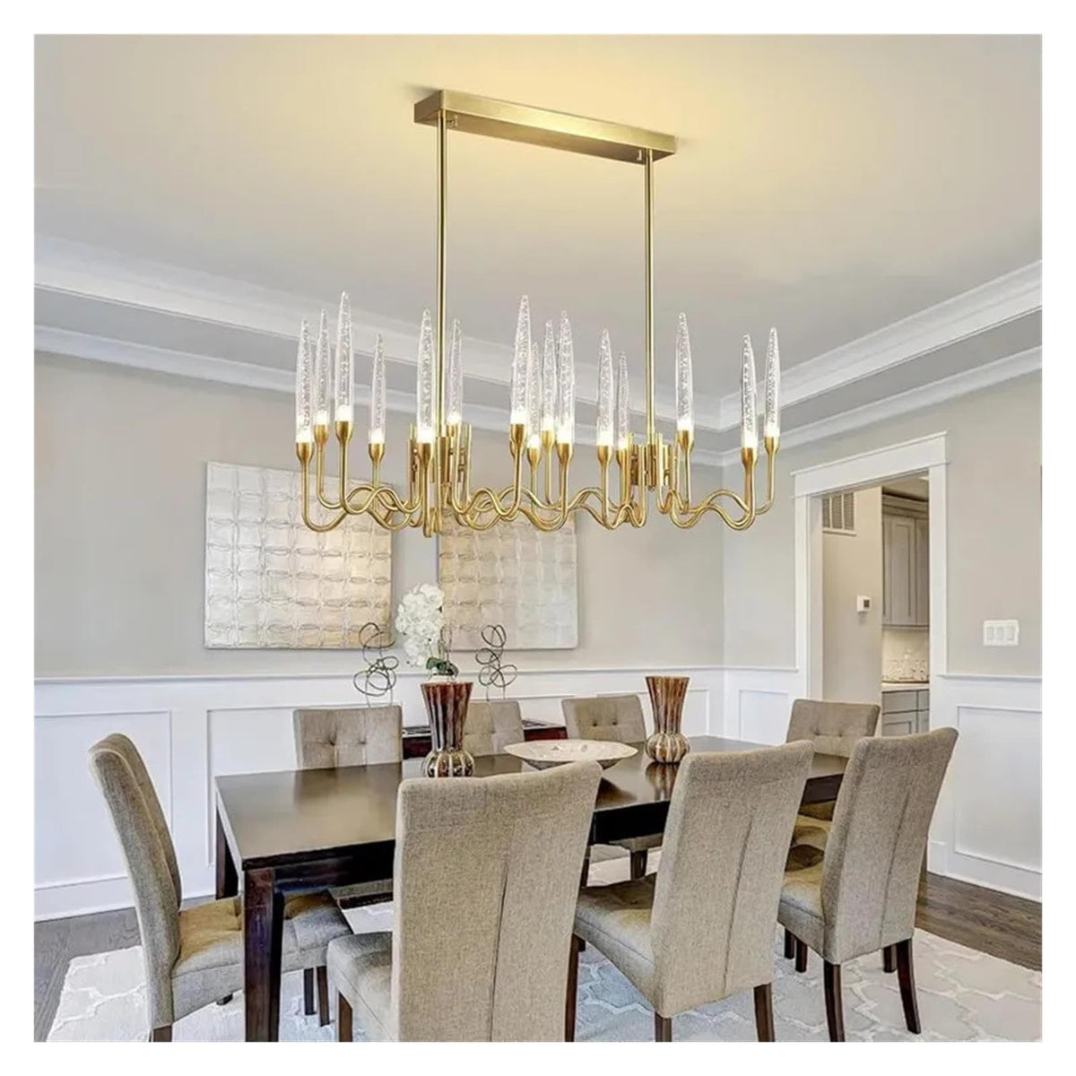 Luxury Light LED Crystal Chandelier Tree Branch Pendant Lights,Modern