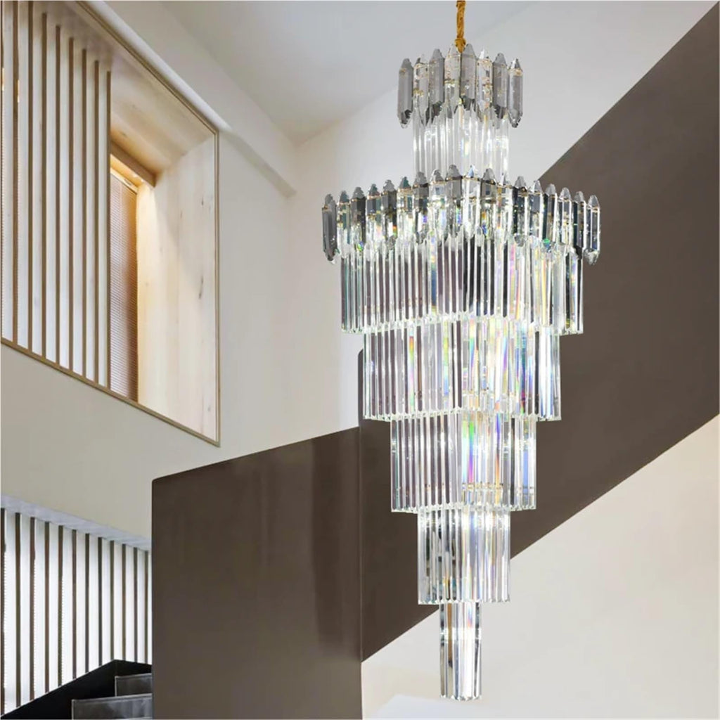 Penthouse Chandelier Exhibition Hall Lamps Villa Light Luxury Crystal Simple Pick Empty Living Room Lighting,Decor