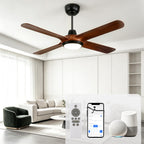 48" Ceiling Fans with Lights,LED Ceiling Fan with Light and Remote Control