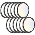 8PACK LED Flush Mount Ceiling Light Fixture, 3000K-4000K-6500K & 150W Equivalent Modern Kitchen Recessed Ceiling Lamp 24W 3200Lm 12Inch Closet Round Surface for Bathroom Laundry Bedroom Hallway