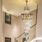 Penthouse Chandelier Exhibition Hall Lamps Villa Light Luxury Crystal Simple Pick Empty Living Room Lighting,Decor