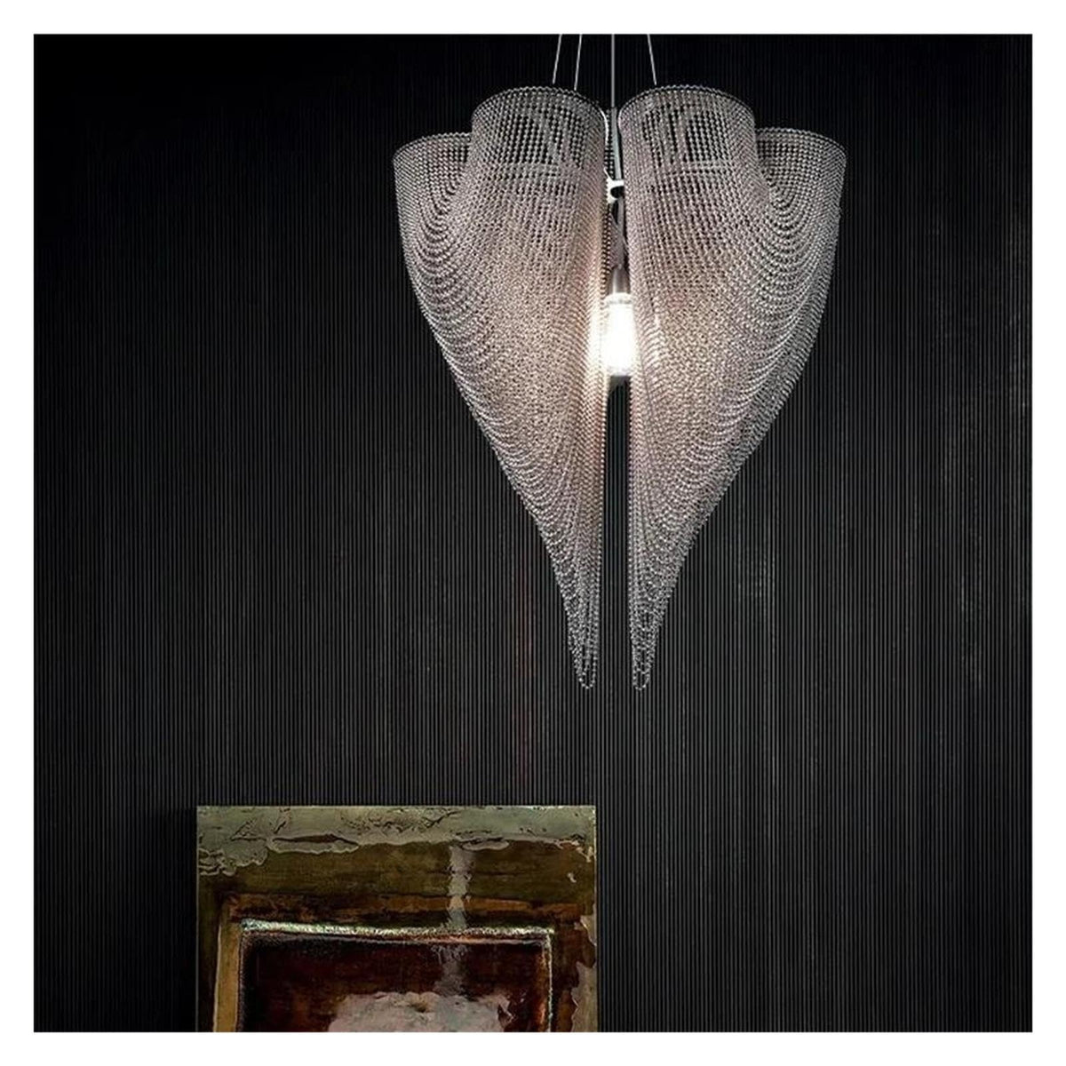 Modern Chandelier Bead Curtain Hanging Light Pendant Lighting,Modern