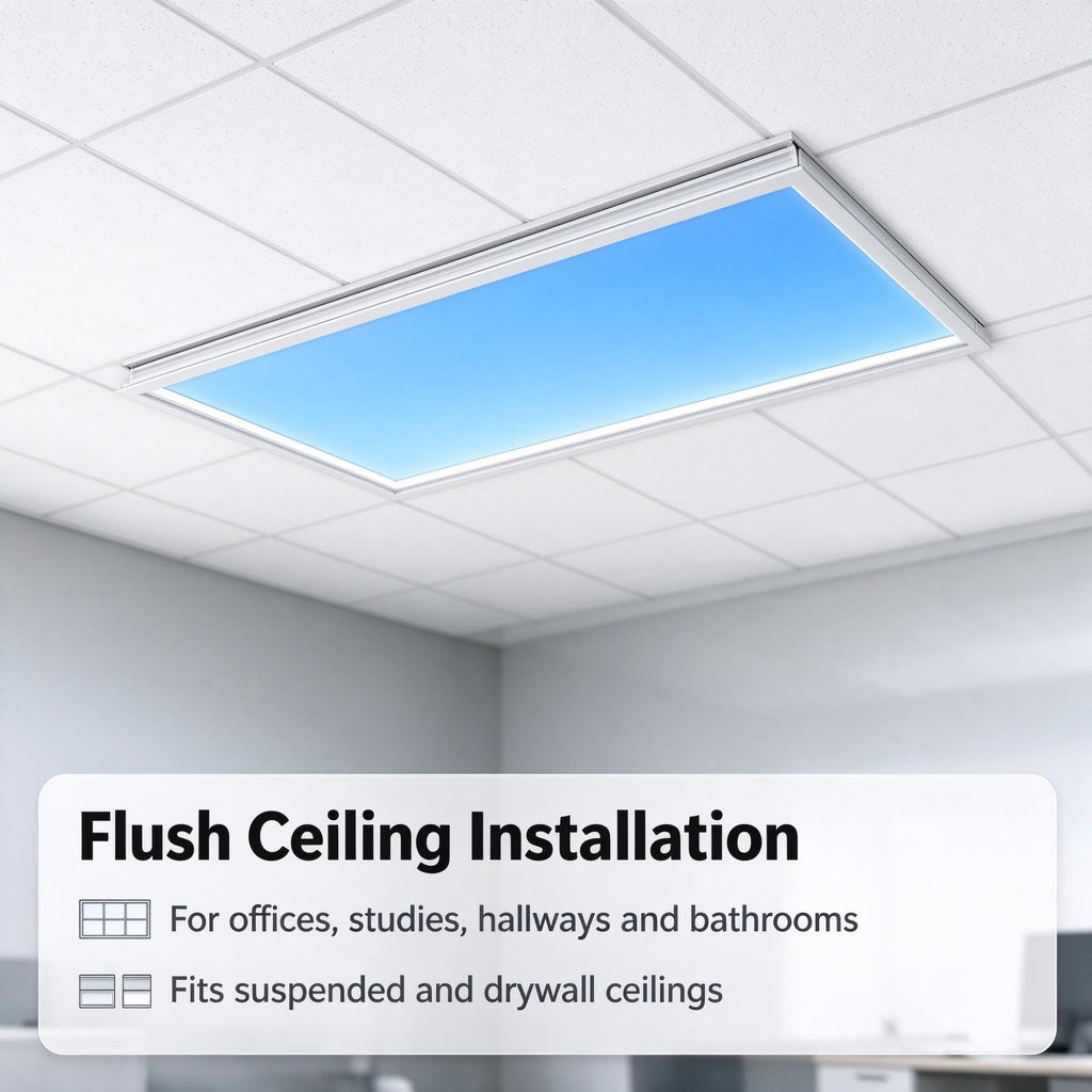 65W Blue Sky Ceiling Light CRI90 Flush Mount Skylight