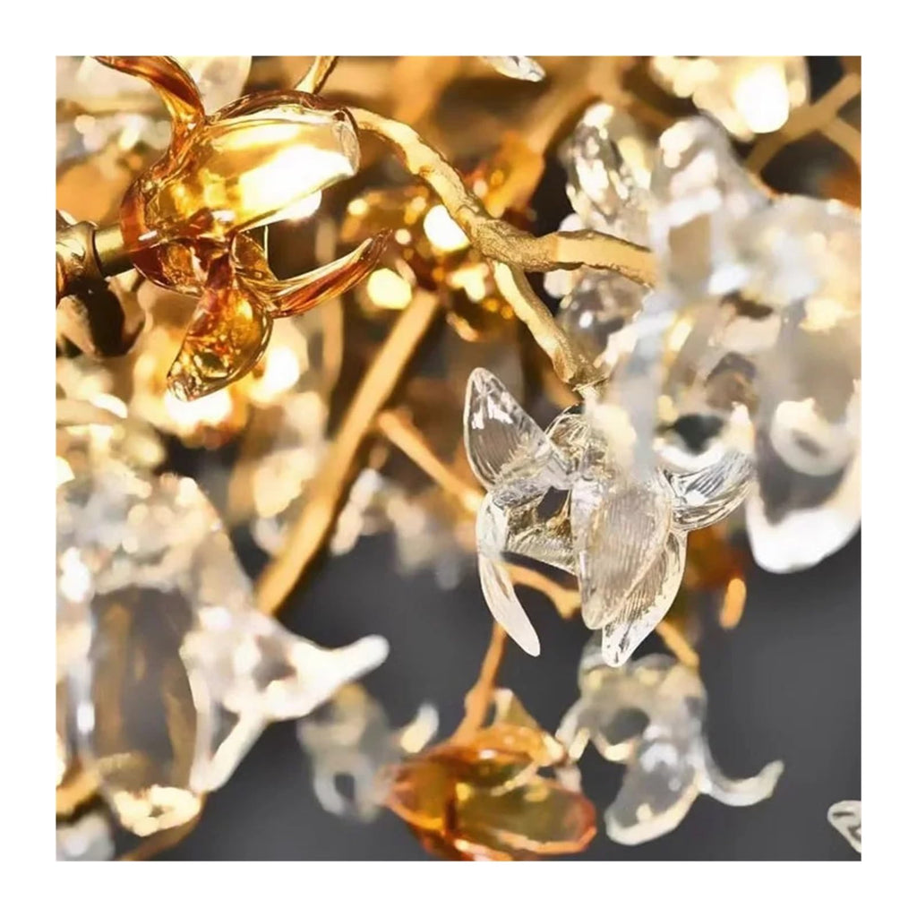 Ceiling Crystal Branch Chandeliers Villa Designer Crystal Chandelier for Living Room Bar Lamp Brass Art Tea Room,Art