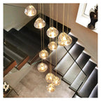 Modern Stair Chandelier Pendant Lights Indoor Lighting Ceiling Lamp Hanging Light Led Chandeliers for Living Room Indoor Lightin Contemporary