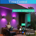 Up and Down Outdoor Wall Light, RGB Color Changing Wall Lights
