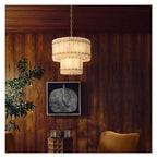 American Marble LED Chandelier Lighting Alabaster Hanging Lamps Lustre Suspension Luminaire Lampen for Dinning Room,Art