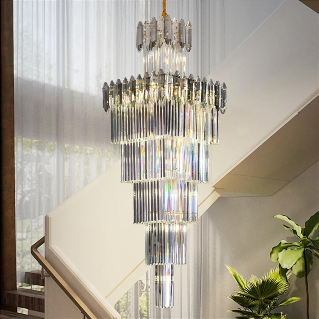 Penthouse Chandelier Exhibition Hall Lamps Villa Light Luxury Crystal Simple Pick Empty Living Room Lighting,Decor