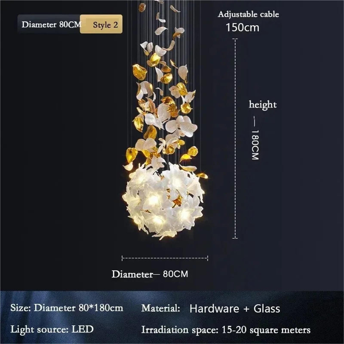 Nordic Hanging Lamps for Ceiling Led Chandelier Light Fixture Stylish