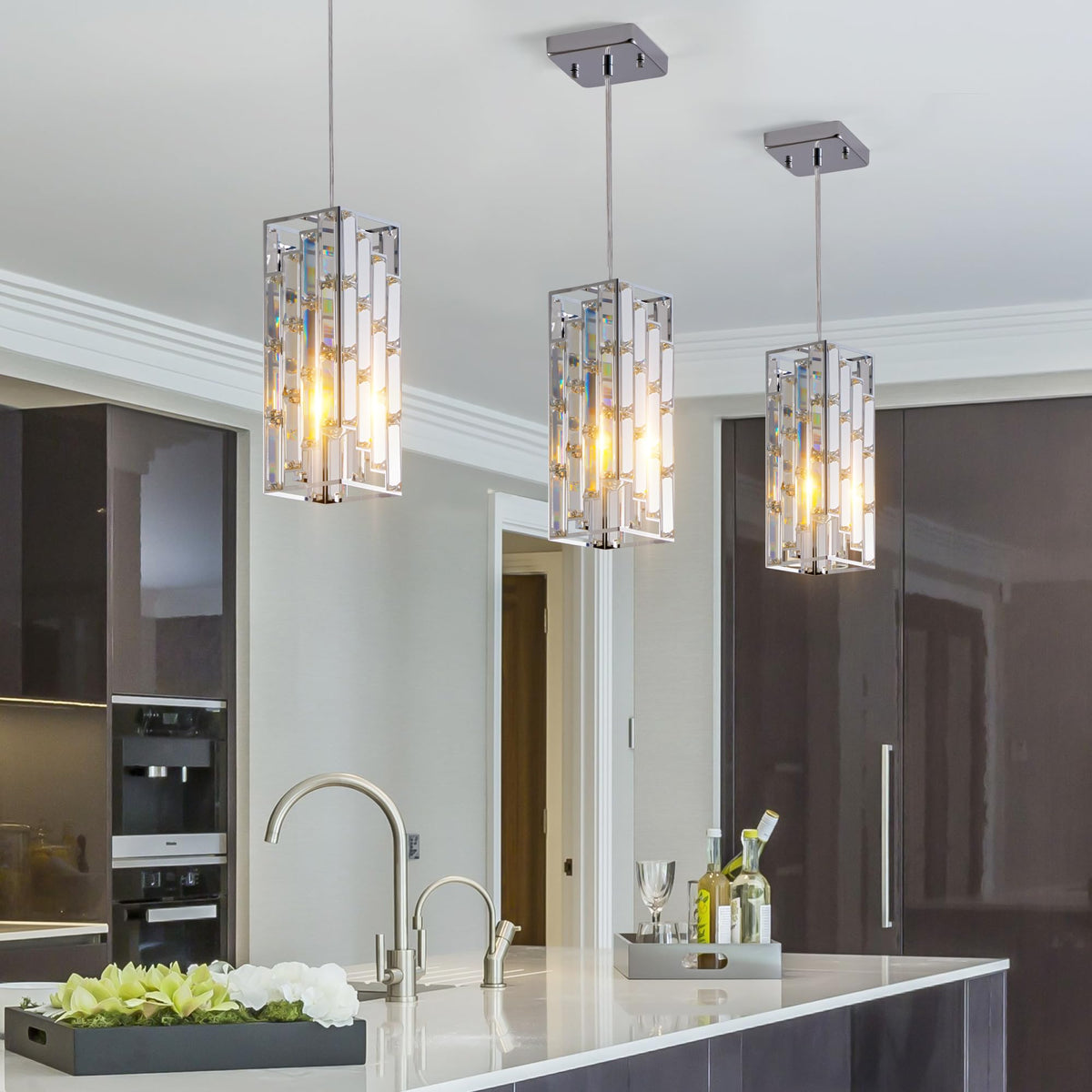 22 inch Energy-Smart LED Close to Ceiling Light with Etched Glass Diffuser