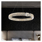 Oval Magic Ring Dimmable LED Chandelier Lighting Hanging Lamps Suspension Luminaire Lampen for Dinning Table Versatile Use