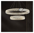 Oval Magic Ring Dimmable LED Chandelier Lighting Hanging Lamps Suspension Luminaire Lampen for Dinning Table Versatile Use