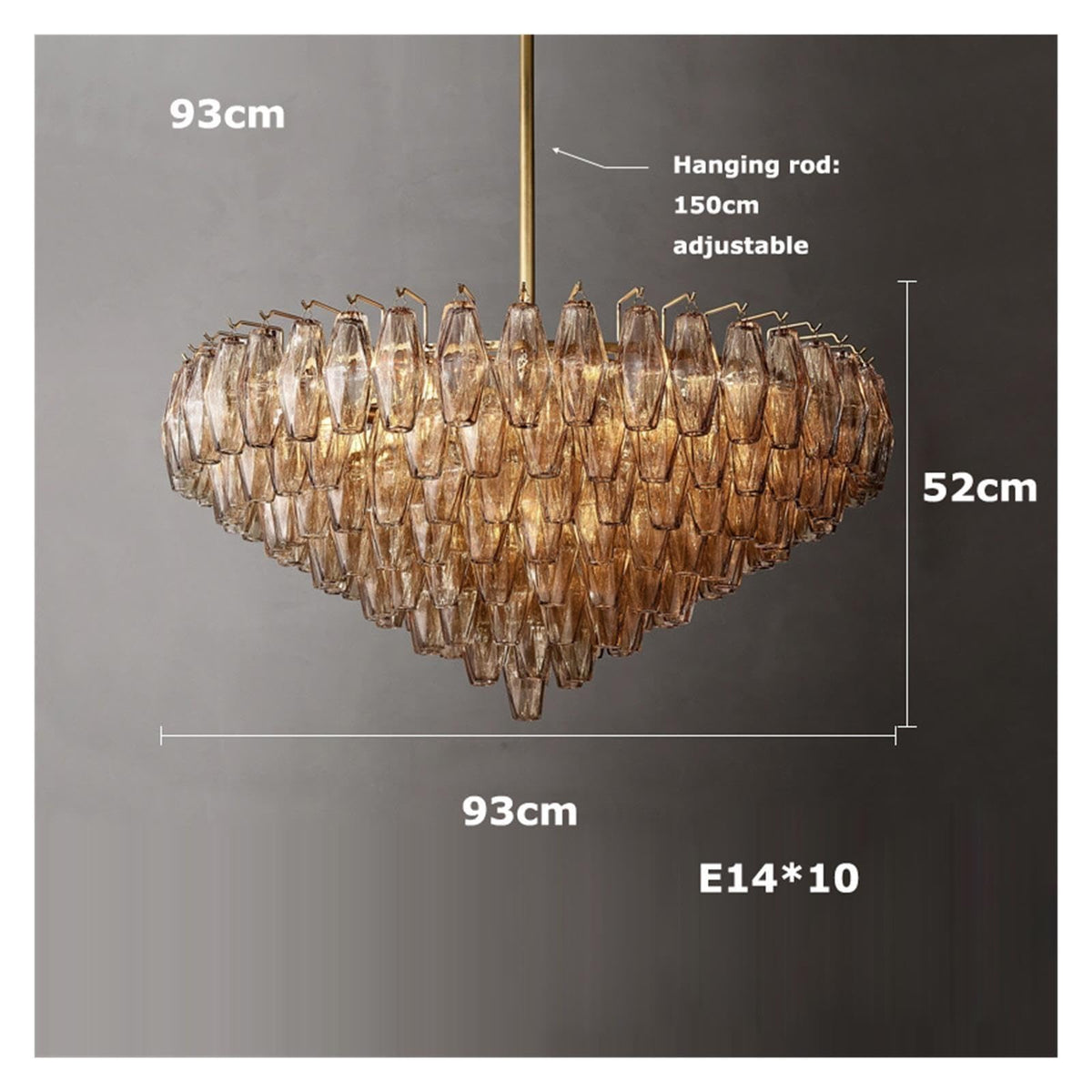 American Vintage Brass Black Chrome Led Chandelier Lighting,Sleek