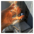 Modern Luxury Linear Crystal Pendant Light Multi-Drop Faceted Crystal Chandelier,Household