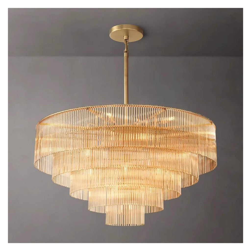 Nordic Glass Rectangle Ceiling Chandeliers Big Large Hanging Lights,Sleek