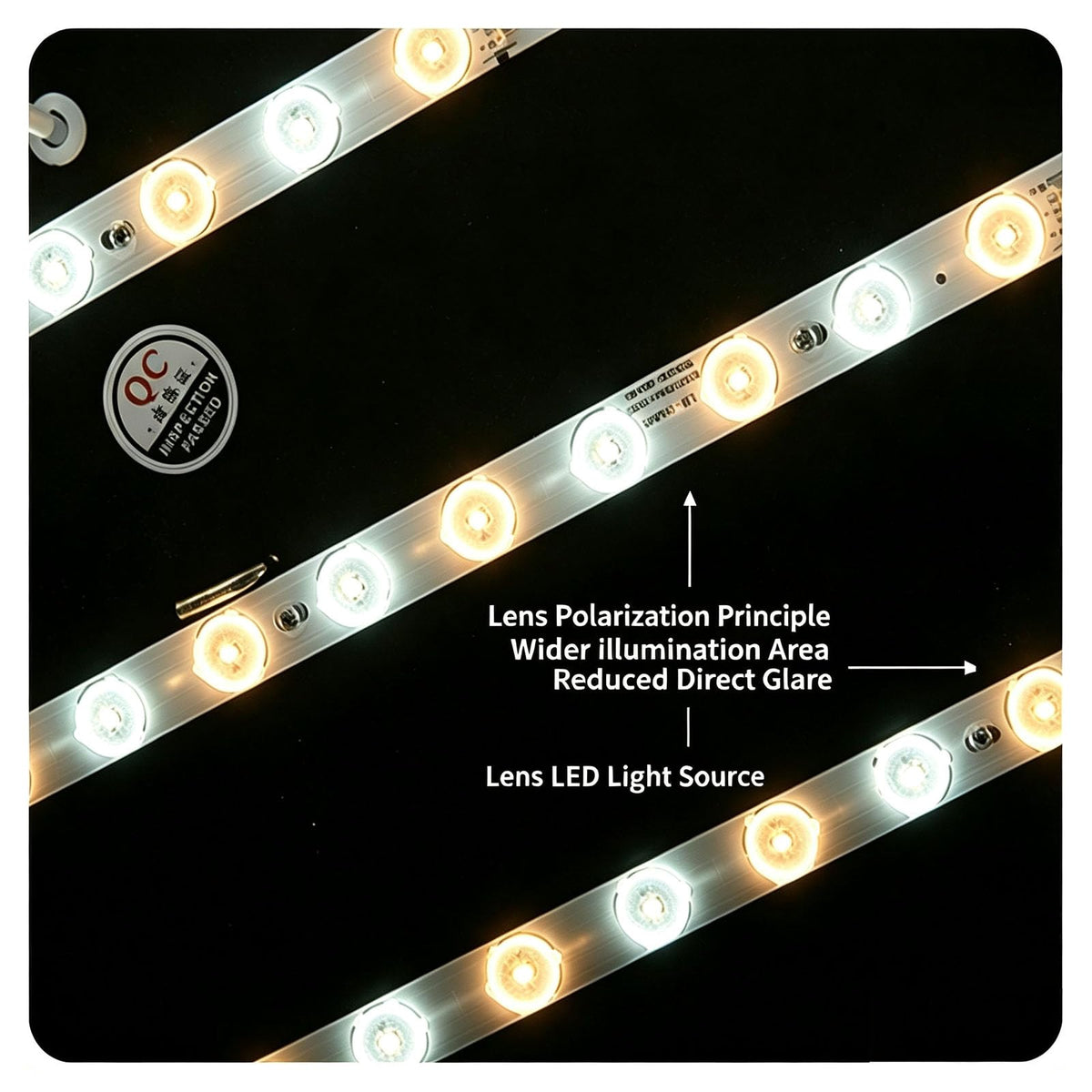 30W Black Round Smart LED Flush Mount Ceiling Light