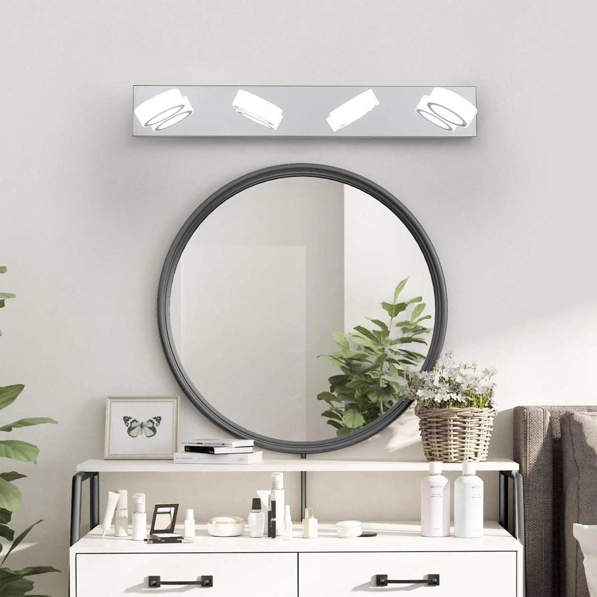 22 inch Energy-Smart LED Close to Ceiling Light with Etched Glass Diffuser