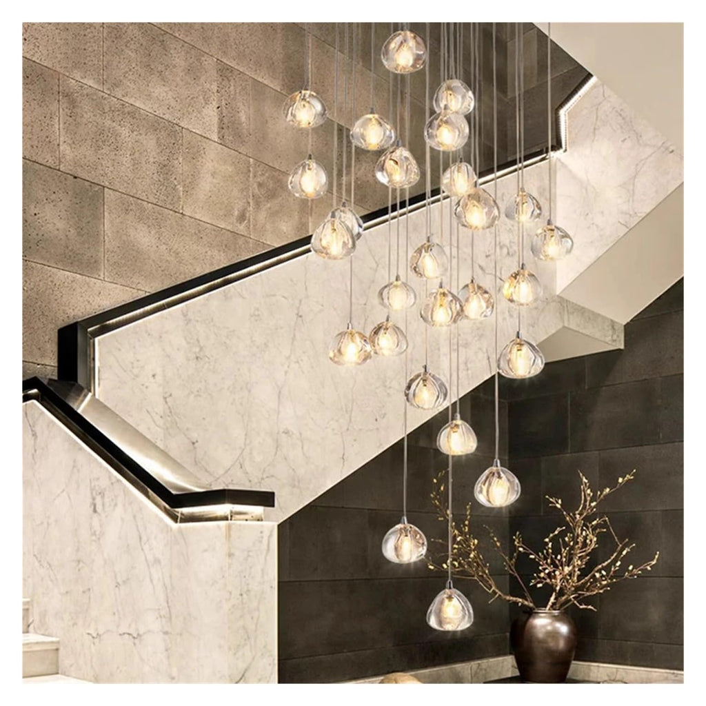 Modern Stair Chandelier Pendant Lights Indoor Lighting Ceiling Lamp Hanging Light Led Chandeliers for Living Room Indoor Lightin Contemporary