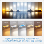 4x1 Ft Artificial Skylight, APP Control Smart Ceiling Light