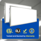 2x4 LED Flat Panel Light – LED Panel Flat Ceiling Light, Dimmable Flicker-Free 2x4 Ceiling Light for Drop Ceilings with Color & Wattage Selectable (Pack of 12)