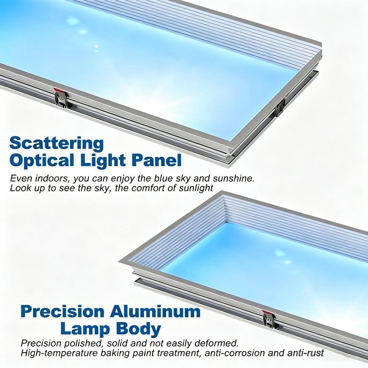 Adjustable Color Temperature LED Ceiling Light, Smart Sky Design, Versatile Lighting for Home, Office, and More
