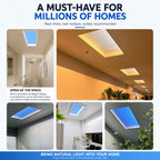 Artificial Skylight Ceiling Lamp with Remote PlasterboardCeiling-30x120