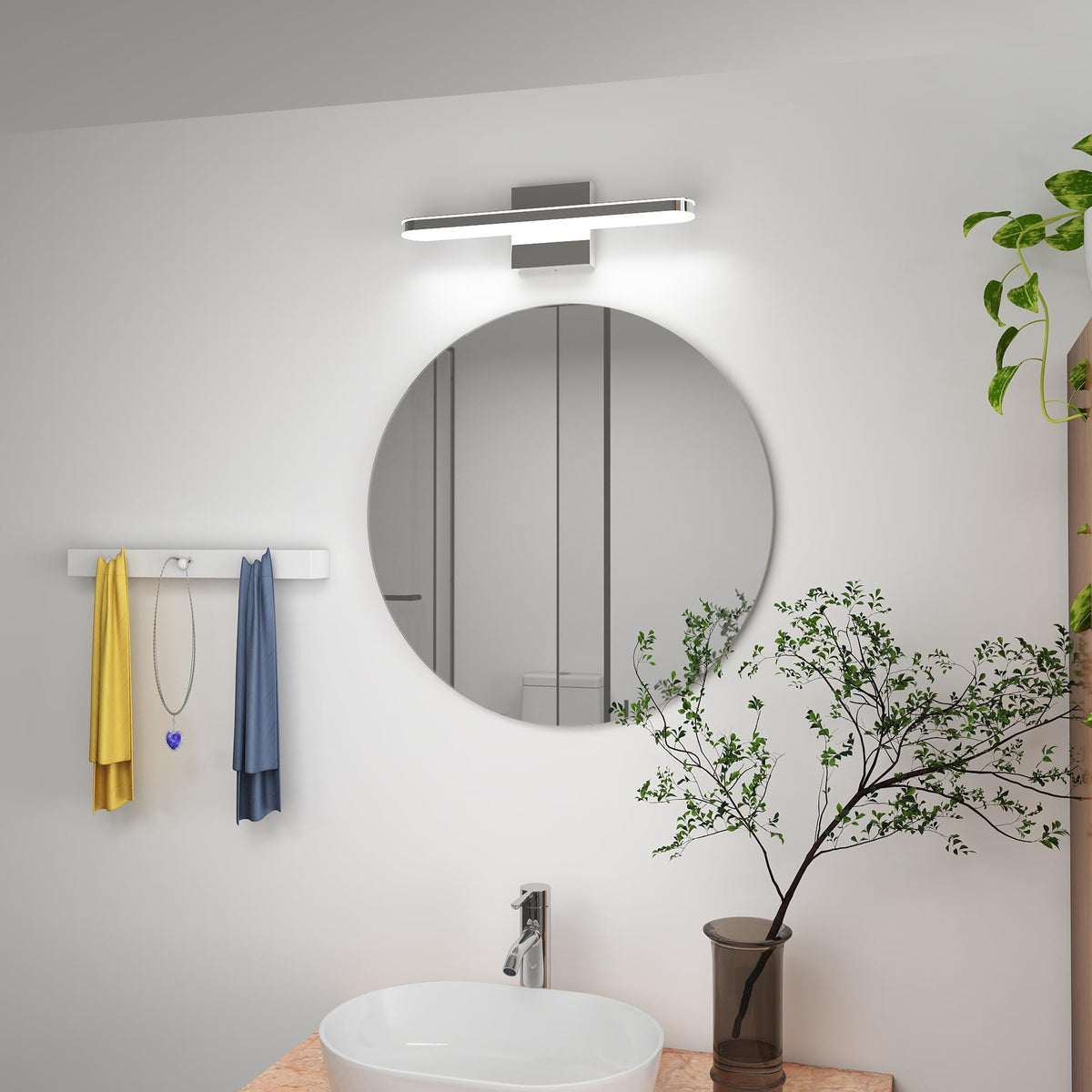22 inch Energy-Smart LED Close to Ceiling Light with Etched Glass Diffuser