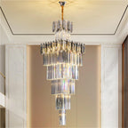 Penthouse Chandelier Exhibition Hall Lamps Villa Light Luxury Crystal Simple Pick Empty Living Room Lighting,Decor