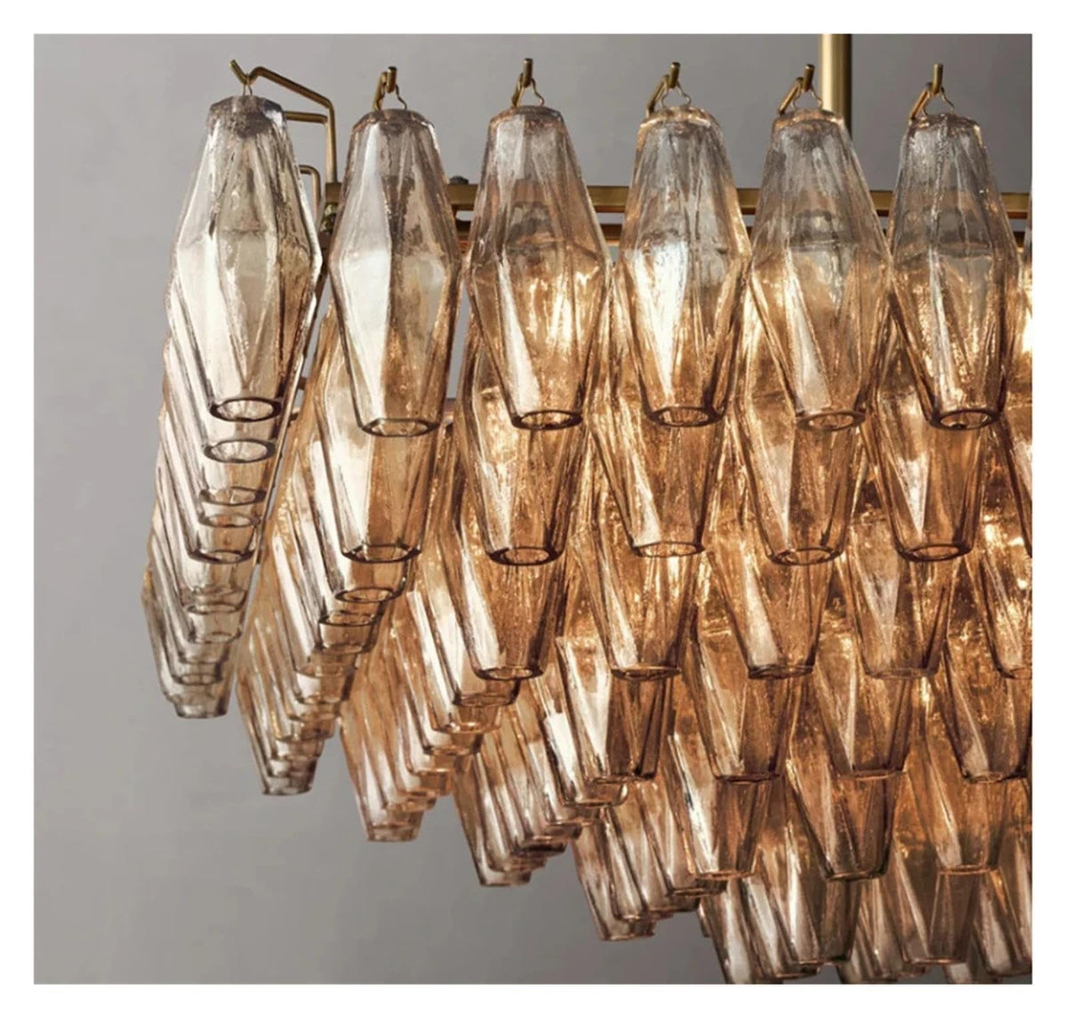 American Vintage Brass Black Chrome Led Chandelier Lighting,Sleek