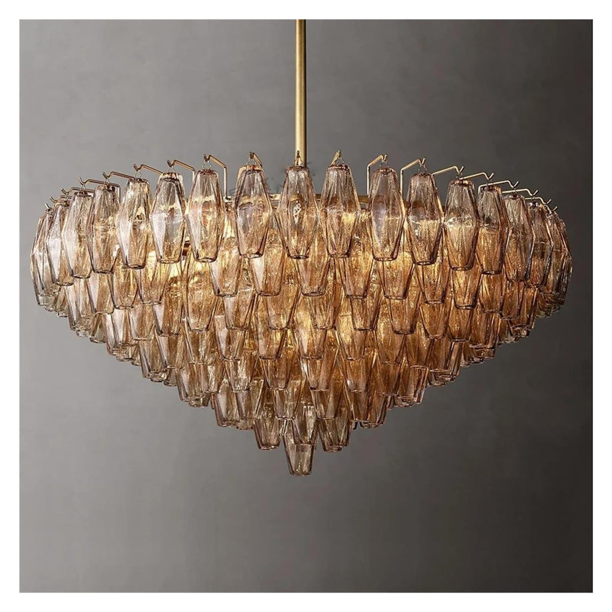 American Vintage Brass Black Chrome Led Chandelier Lighting,Sleek