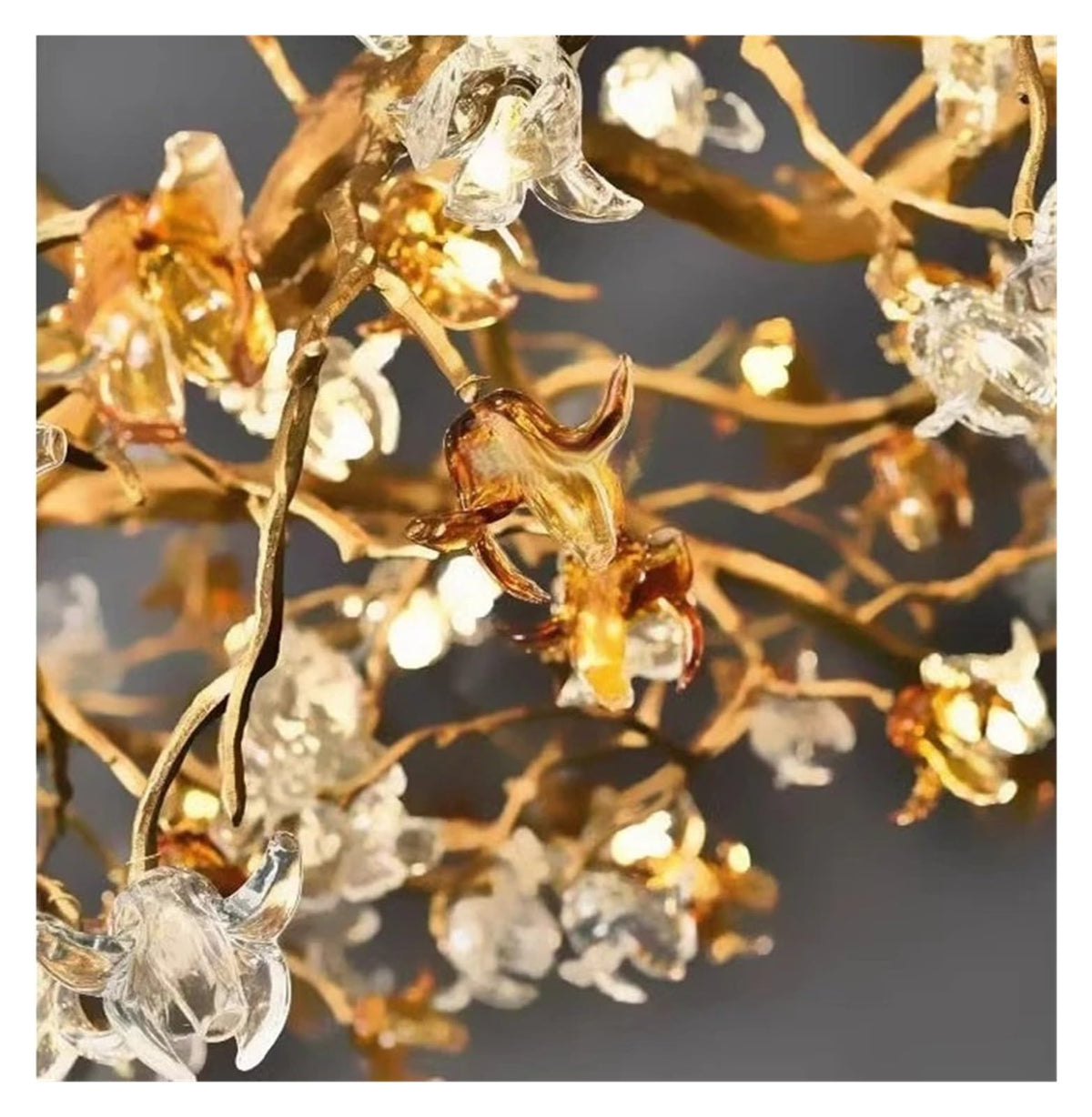Ceiling Crystal Branch Chandeliers Villa Designer Crystal Chandelier for Living Room Bar Lamp Brass Art Tea Room,Art