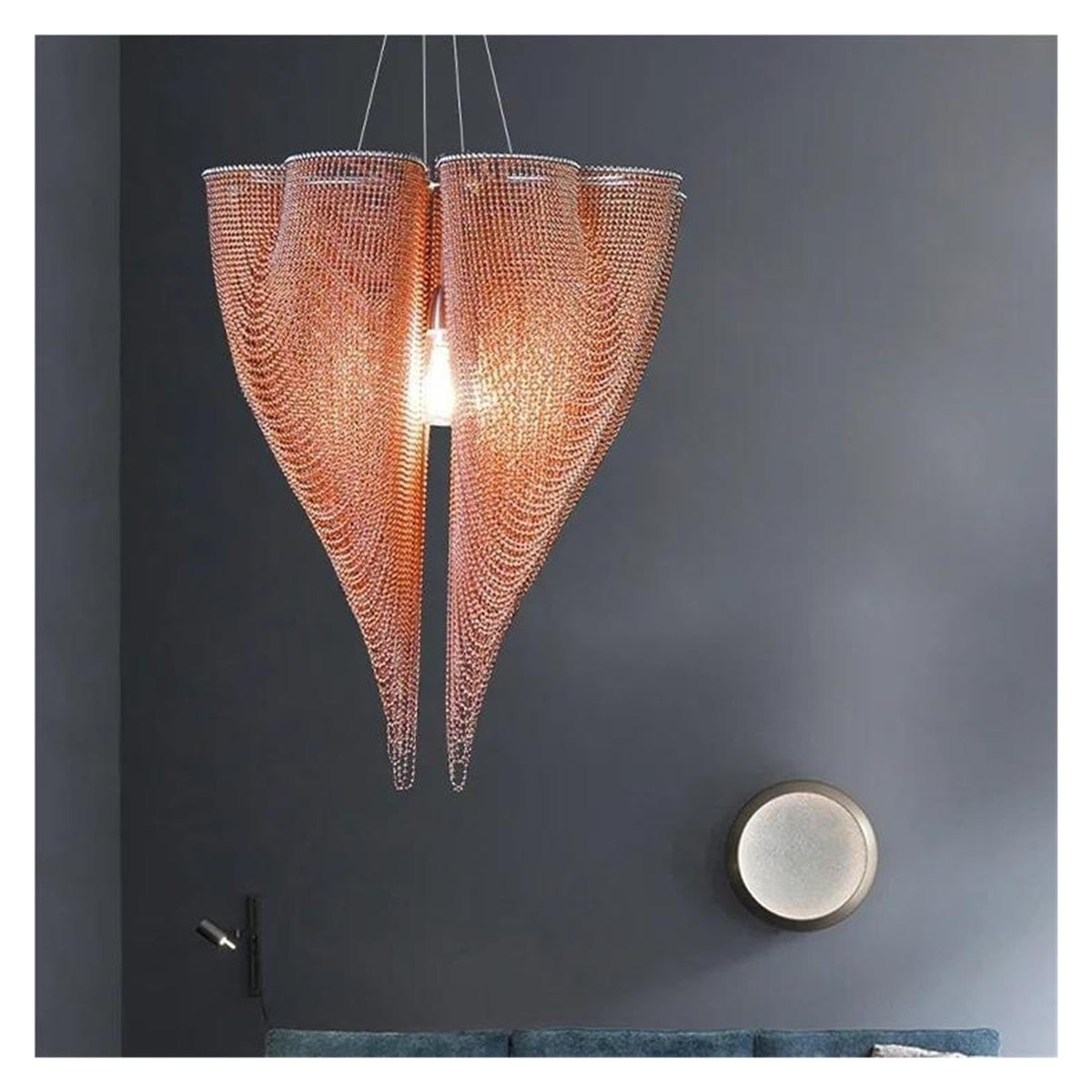 Modern Chandelier Bead Curtain Hanging Light Pendant Lighting,Modern
