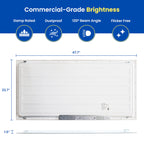 2x4 LED Flat Panel Light – LED Panel Flat Ceiling Light, Dimmable Flicker-Free 2x4 Ceiling Light for Drop Ceilings with Color & Wattage Selectable (Pack of 12)