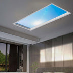 Artificial Skylight Ceiling Light, Dimmable Full Spectrum LED Panel Lamp, 3000-6000K Color Temp Artificial Blue Sky Cloud Light for Home Office Integrated-60×120cm