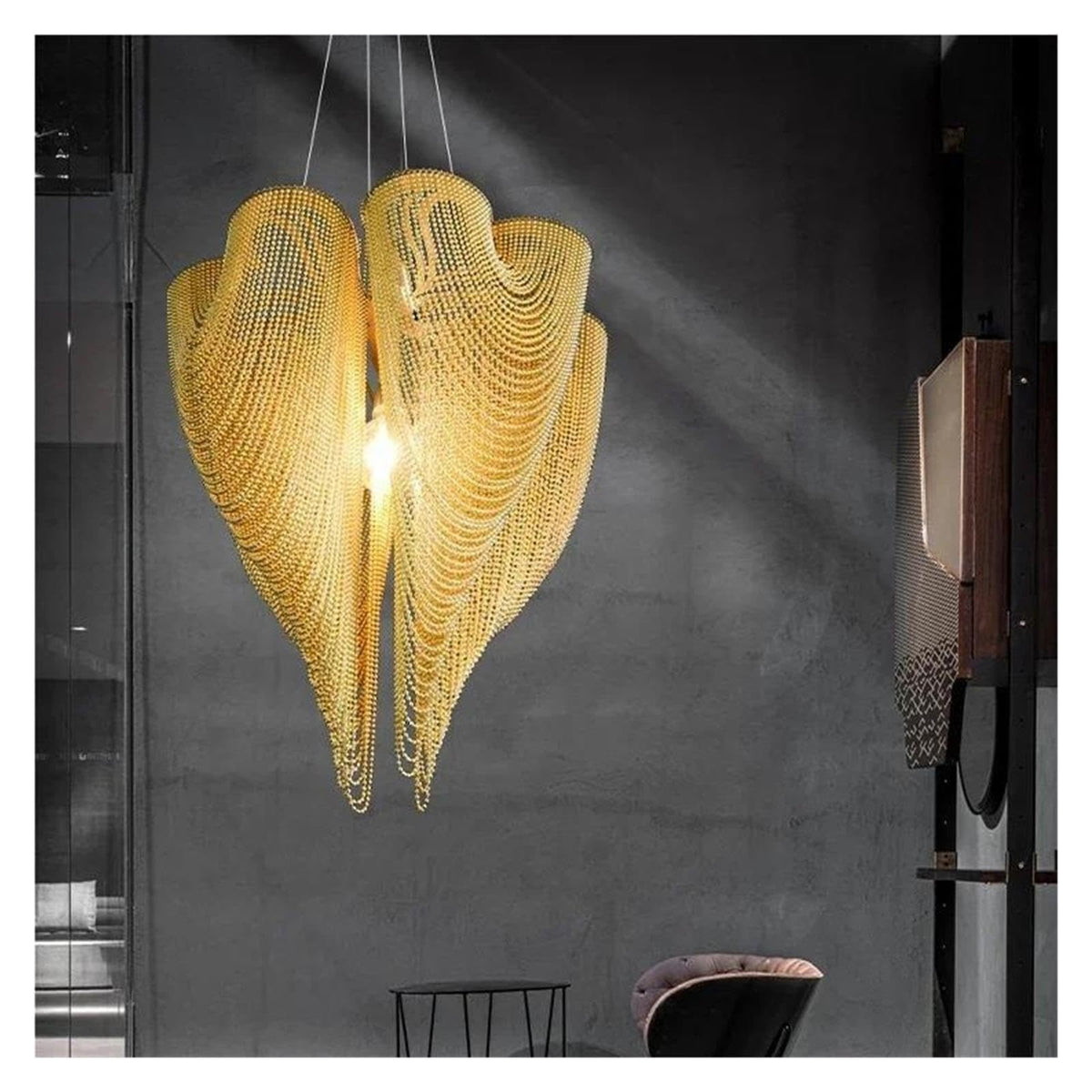 Modern Chandelier Bead Curtain Hanging Light Pendant Lighting,Modern