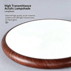 Walnut Ceiling Light, 3 Color Temp, Wall Switch, 1 Pack
