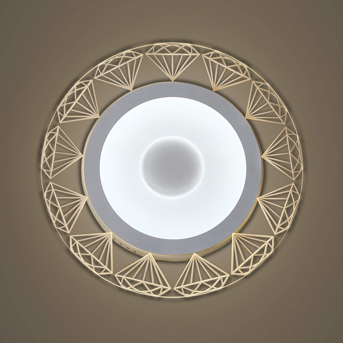 Ultra-Thin Acrylic Led Ceiling Lights Living Room Lamp Atmospheric Modern Simple Bedroom Lamp Ceiling Lighting Room Smart Ceiling Lamp,D,78cm