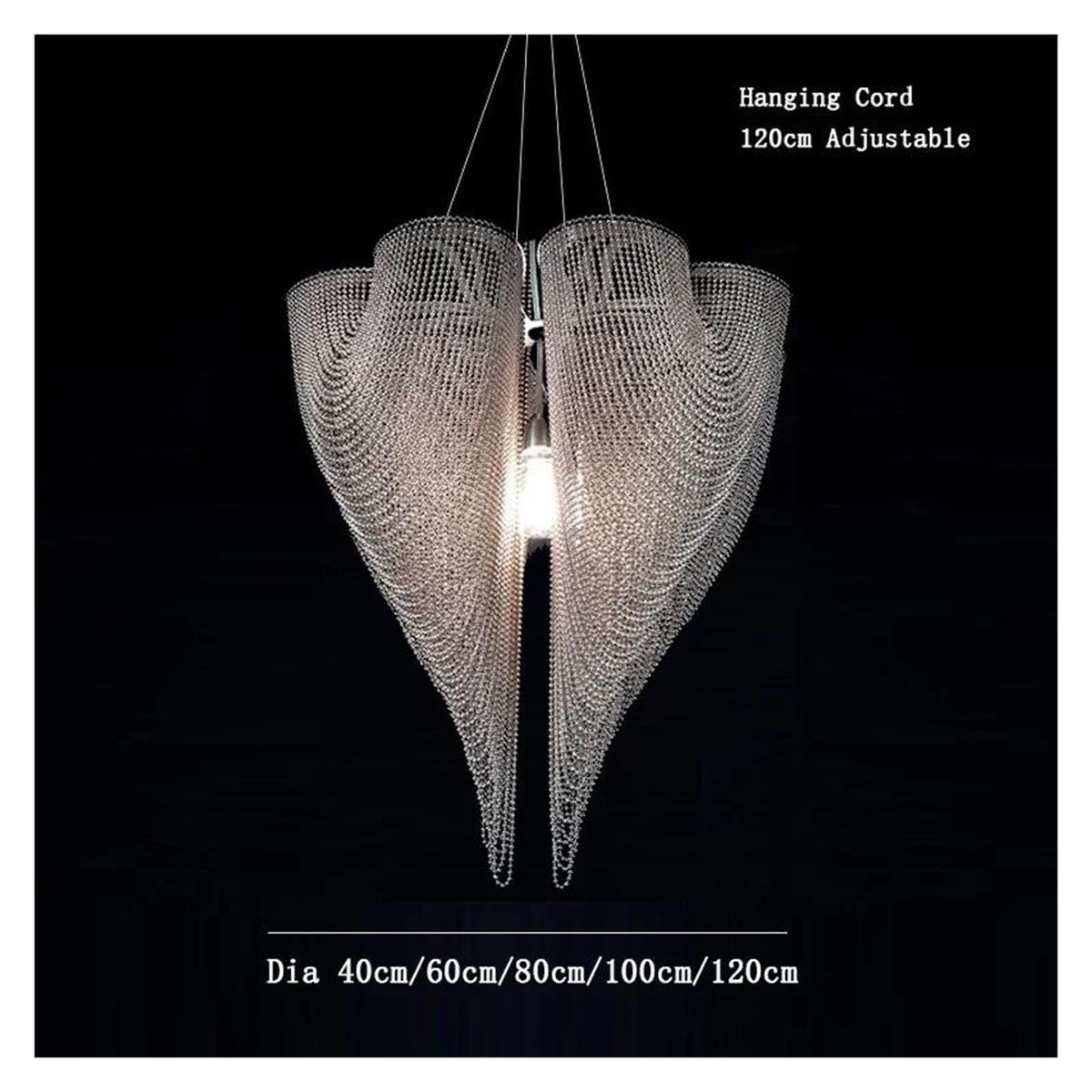 Modern Chandelier Bead Curtain Hanging Light Pendant Lighting,Modern