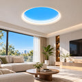 Ultra Thin Skylight Panel Light, Round Dia 21Inch Smart Blue Sky Light