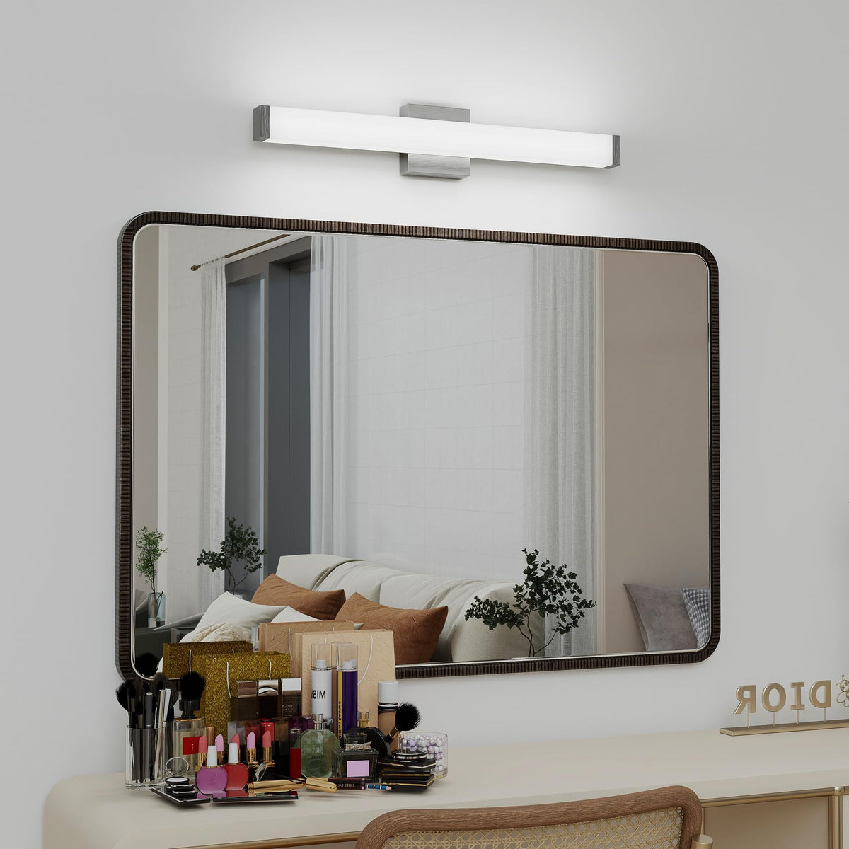 22 inch Energy-Smart LED Close to Ceiling Light with Etched Glass Diffuser