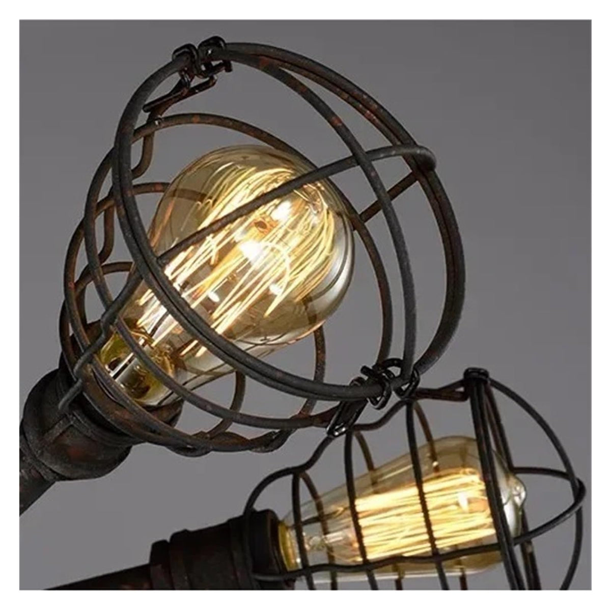 Vintage Iron Light Water Pipe Ceiling Light Fixture Creative Retro Nostalgia Light,Foyer