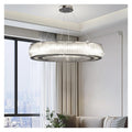 Modern Luxury LED Crystal Ceiling Pendant Lights Living Dining Room Lighting Decor Chandelier Lamp Indoor Fixture,Soft Light