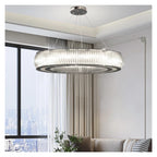 Modern Luxury LED Crystal Ceiling Pendant Lights Living Dining Room Lighting Decor Chandelier Lamp Indoor Fixture,Soft Light