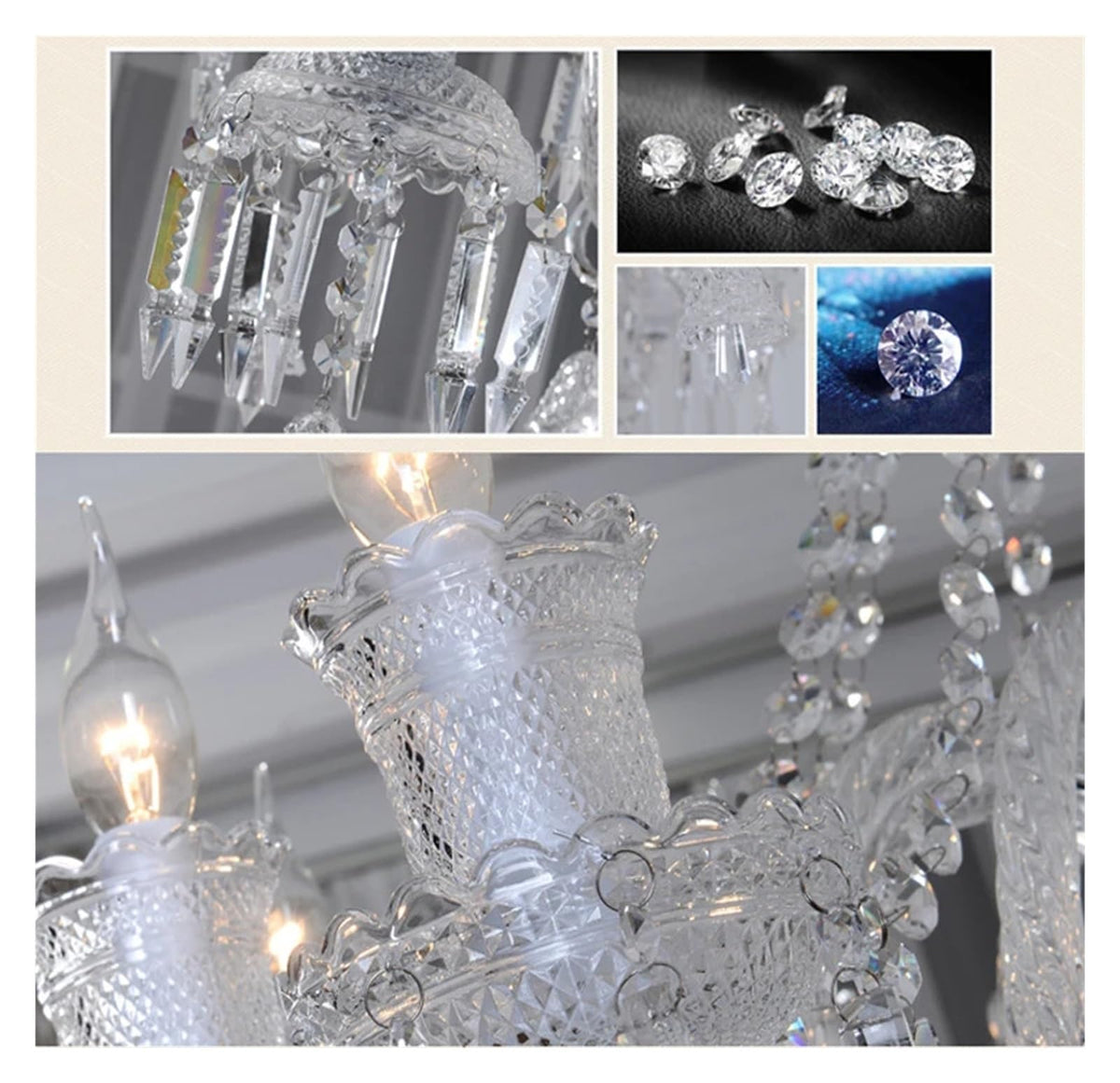 Modern Large Crystal Chandelier Lighting for Dining Room Black Chandelier Home Contemporary Pendant Lamp Living Room LED Lights Contemporary