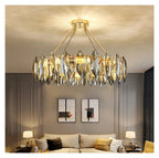 Postmodern Fashion Chandelier Light LED Crystal Lustre Vintage Dimmable Pendant Lamp for Bedroom Living Room,Eye-catching