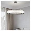 Modern Luxury LED Crystal Ceiling Pendant Lights Living Dining Room Lighting Decor Chandelier Lamp Indoor Lights Fixture Sleek Design
