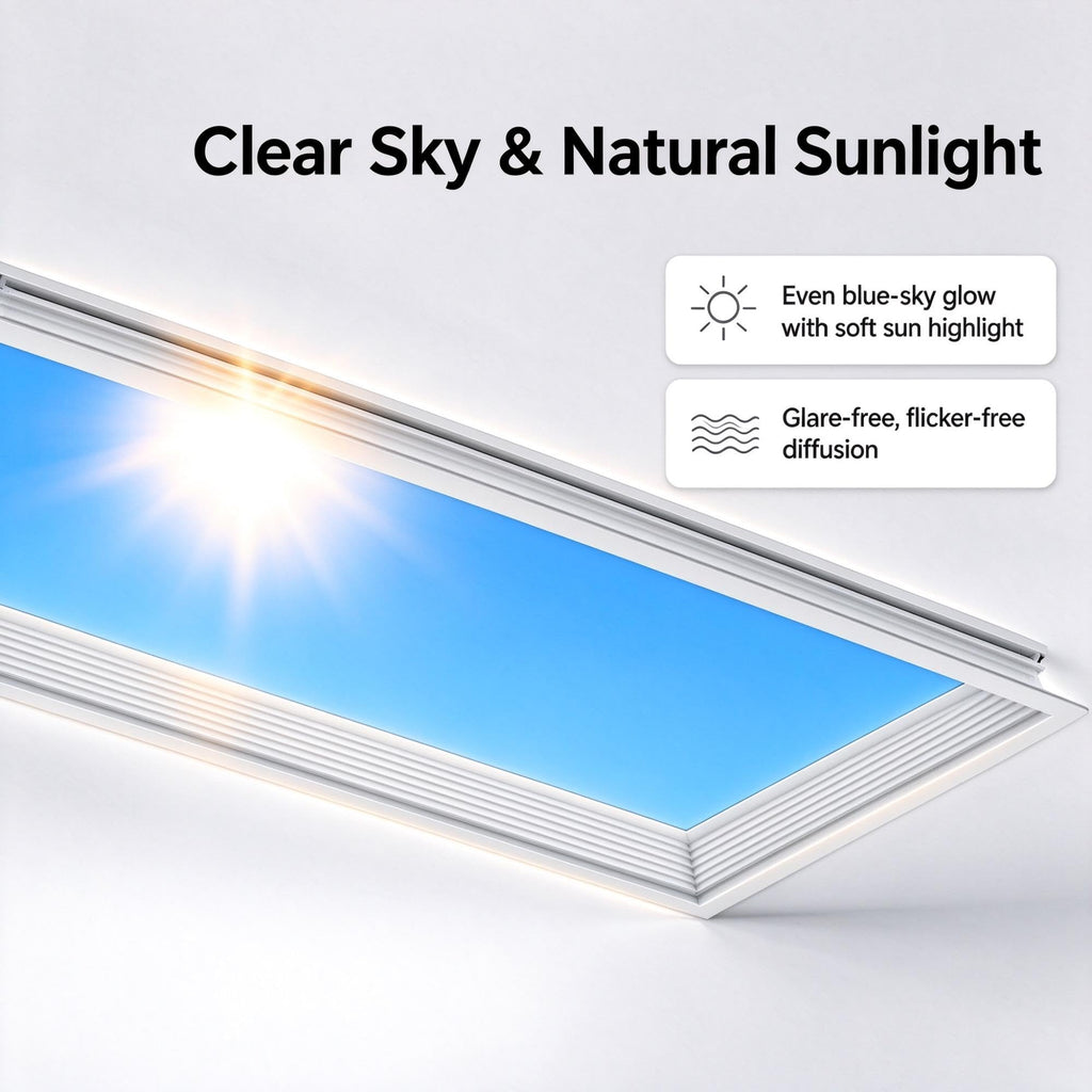 65W Blue Sky Ceiling Light CRI90 Flush Mount Skylight