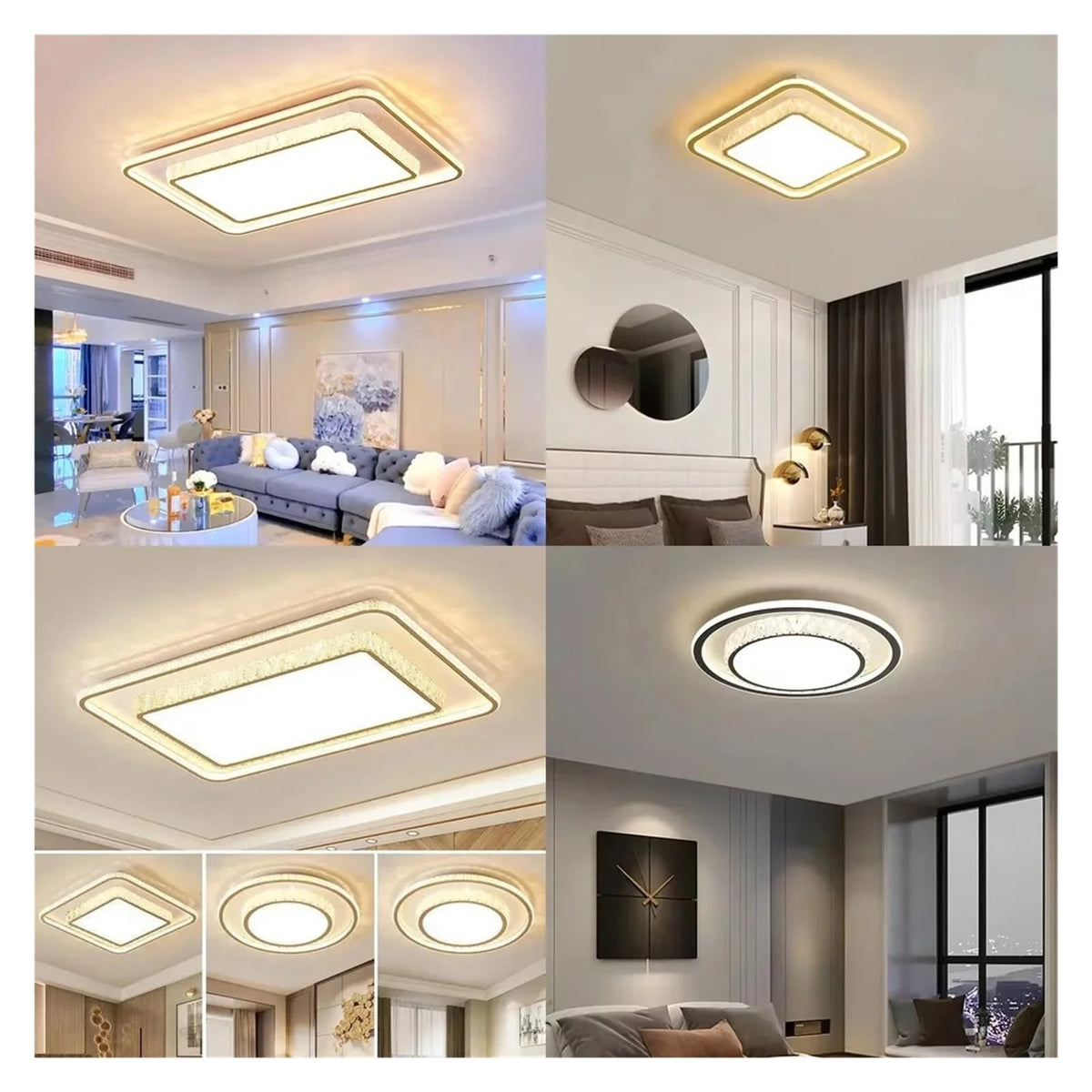 Acrylic Imitation Crystal Light Luxury LED Ceiling Light Modern Dining Room Light Fixture,Practical